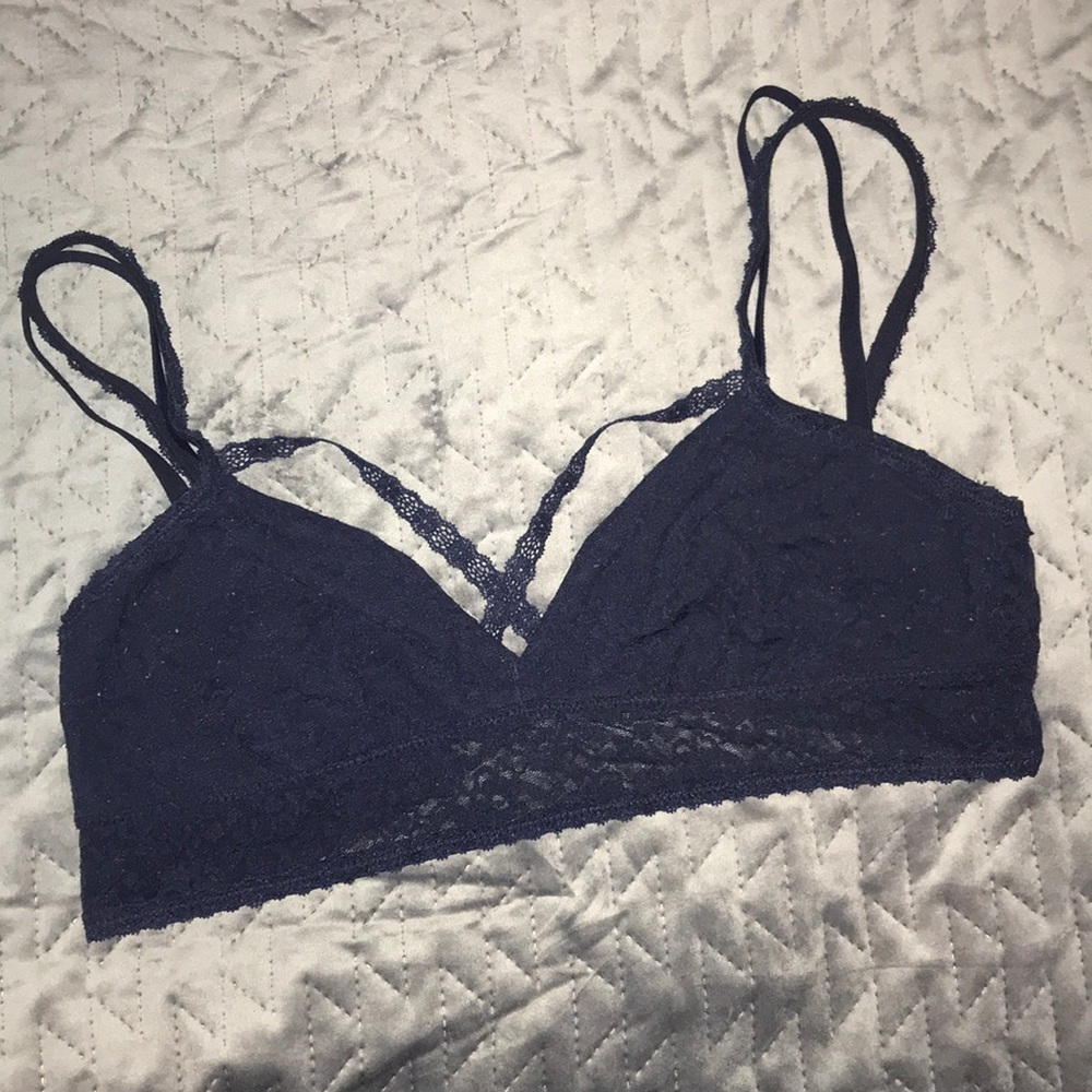 Blue Lace Aerie Bralette, L